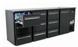 TC BBCL4-6662 | Bar cooler with drawers