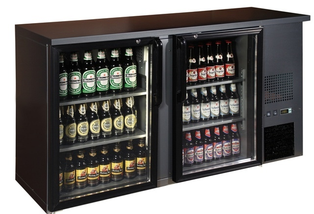 TC BB2GD | Barová chladnička se dvěma skleněnými dveřmi (s agregátem)