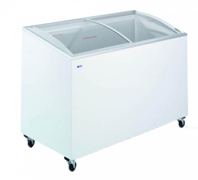 KH-CF400 SCEB | Deepfreezer angle top, curved glass