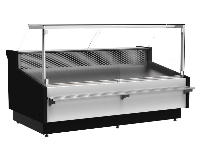 WCH-8 2580 CARMEN | Counter with straight glass with built-in aggr. (S)