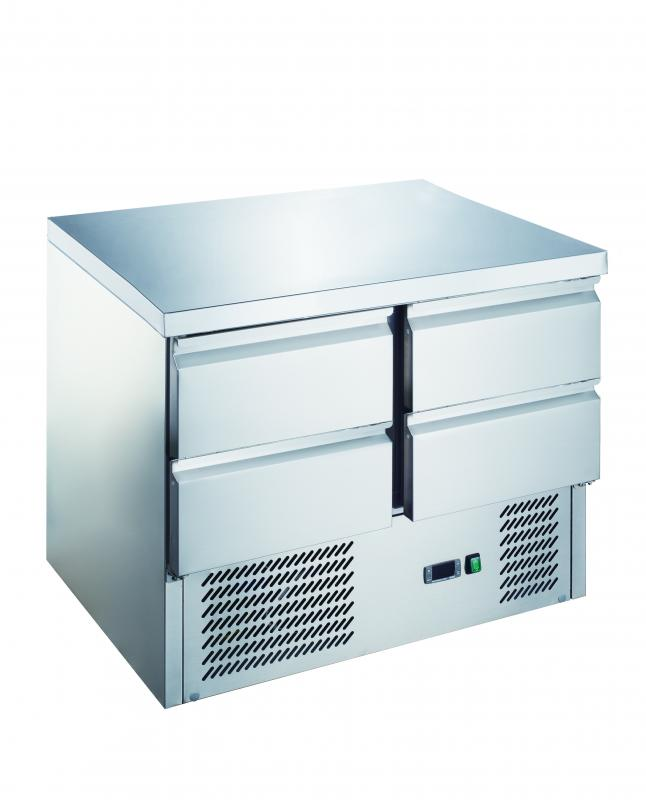 KH-S901-4D | Chlazený pracovní stůl se 4 zásuvkami