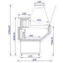 WCH 1,5/0,8 | Counter with straight glass