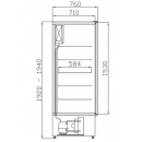 SCH-1/1400 LUNA | Lednice s plnými dveřmi