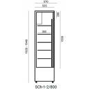 SCH-1-2/800 WESTA | Lednice s posuvnými dveřmi