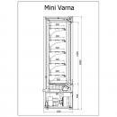 R-1 MVR 60/60 MINI VARNA | Přístěnná chladicí vitrína