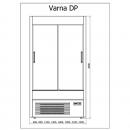 R-1 VR 90/80 VARNA | Přístěnný chladicí pult s posuvnými dveřmi