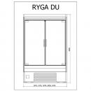 R-1 RG 100/80 RYGA | Přístěnný pult s křídlovými dveřmi