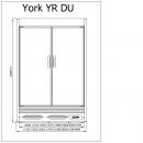 R-1 YR 100/80 YORK | Refrigerated wall cabinet