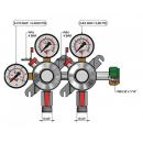 Double gauge reducer for nitrogen 791-969, 0-6/4 bar