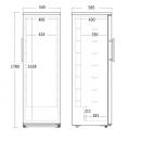 KK 367 E | Lednice s plnými dveřmi