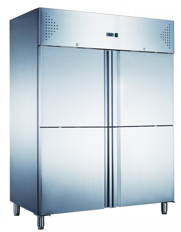 KH-GN1410TNM | Nerezová lednice s plnými dveřmi