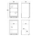 BB131HBA | Lednice s prosklenými dveřmi