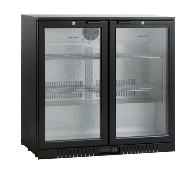 BB211HBA | Lednice s dvojitými skleněnými dveřmi