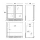 BB211HBA | Two-door back bar display cooler