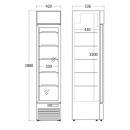 DCC159BD | Lednice s prosklenými dveřmi