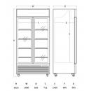 DCC 802 BWD | Display cooler with hinged doors