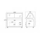 SIC6WBL | Ice cream counter for 6 flavours