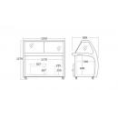 SIC9WBL | Ice cream counter for 9 flavours