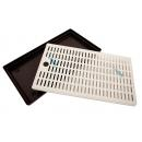 Drip tray plastic/stainless steel 45x22