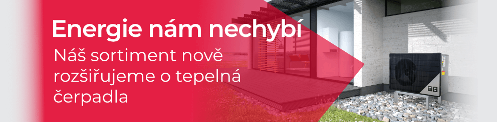 Náš sortiment nově
rozšiřujeme o tepelná čerpadla